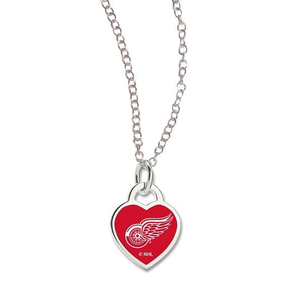 Detroit Red Wings 3D Heart Necklace