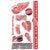 Detroit Red Wings Face Decal Temporary Tattoo