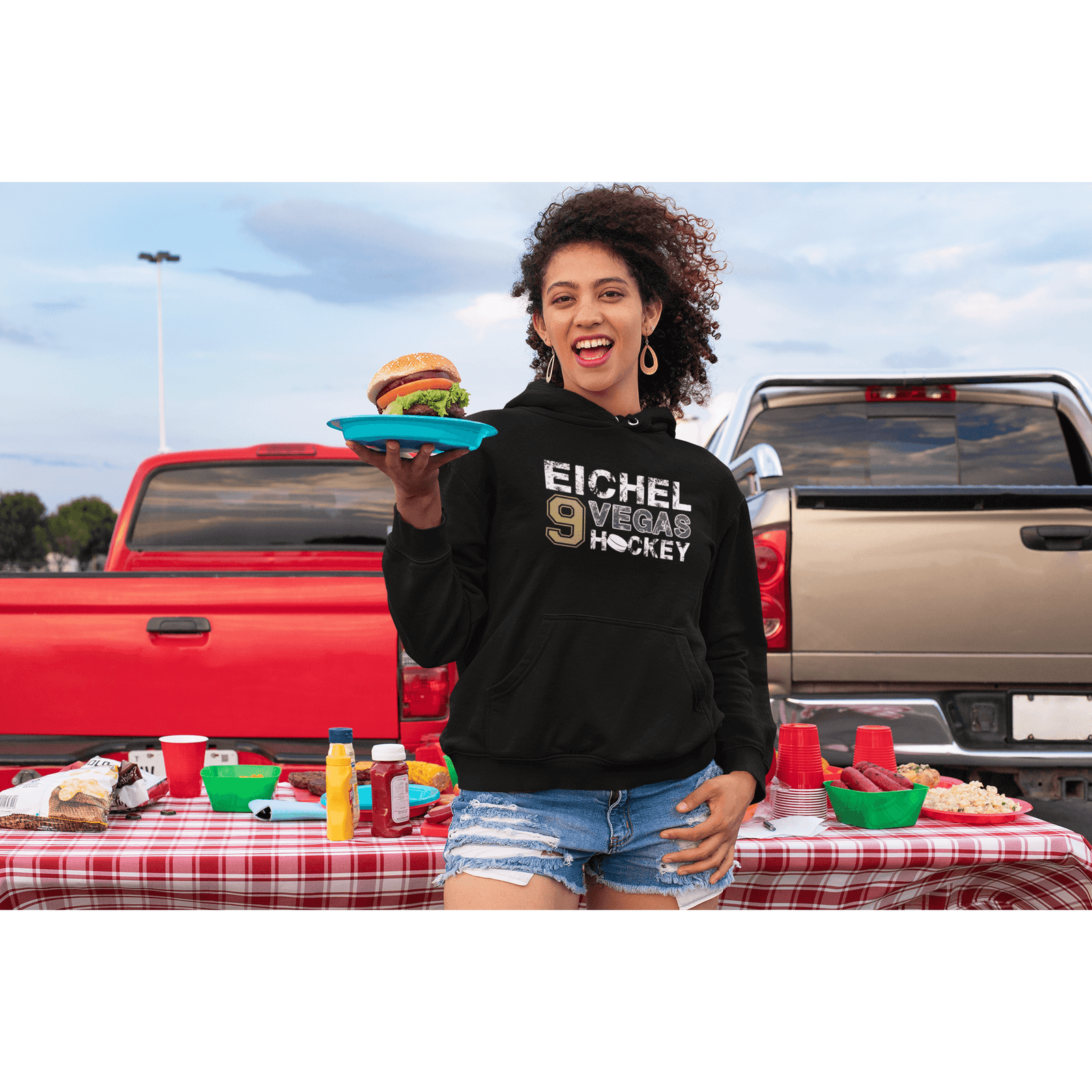 Hoodie Eichel 9 Vegas Hockey Unisex Hooded Sweatshirt