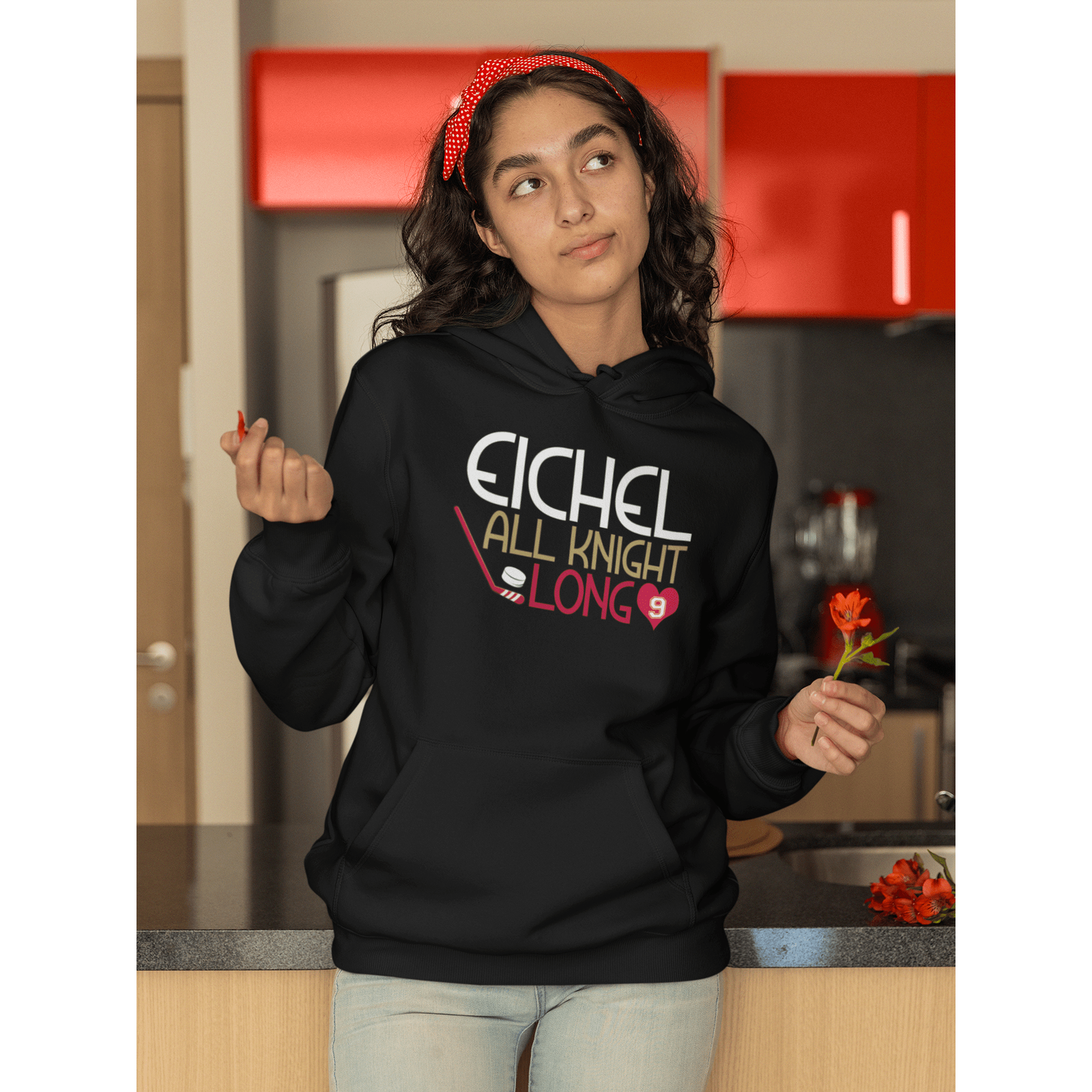 Hoodie Eichel All Knight Long Unisex Fit Hooded Sweatshirt