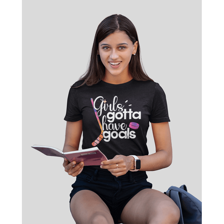 T-Shirt "Girls Gotta Have Goals" Unisex Jersey Tee