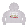 Hoodie Stone All Knight Long Women's Cropped Hooded Sweatshirt