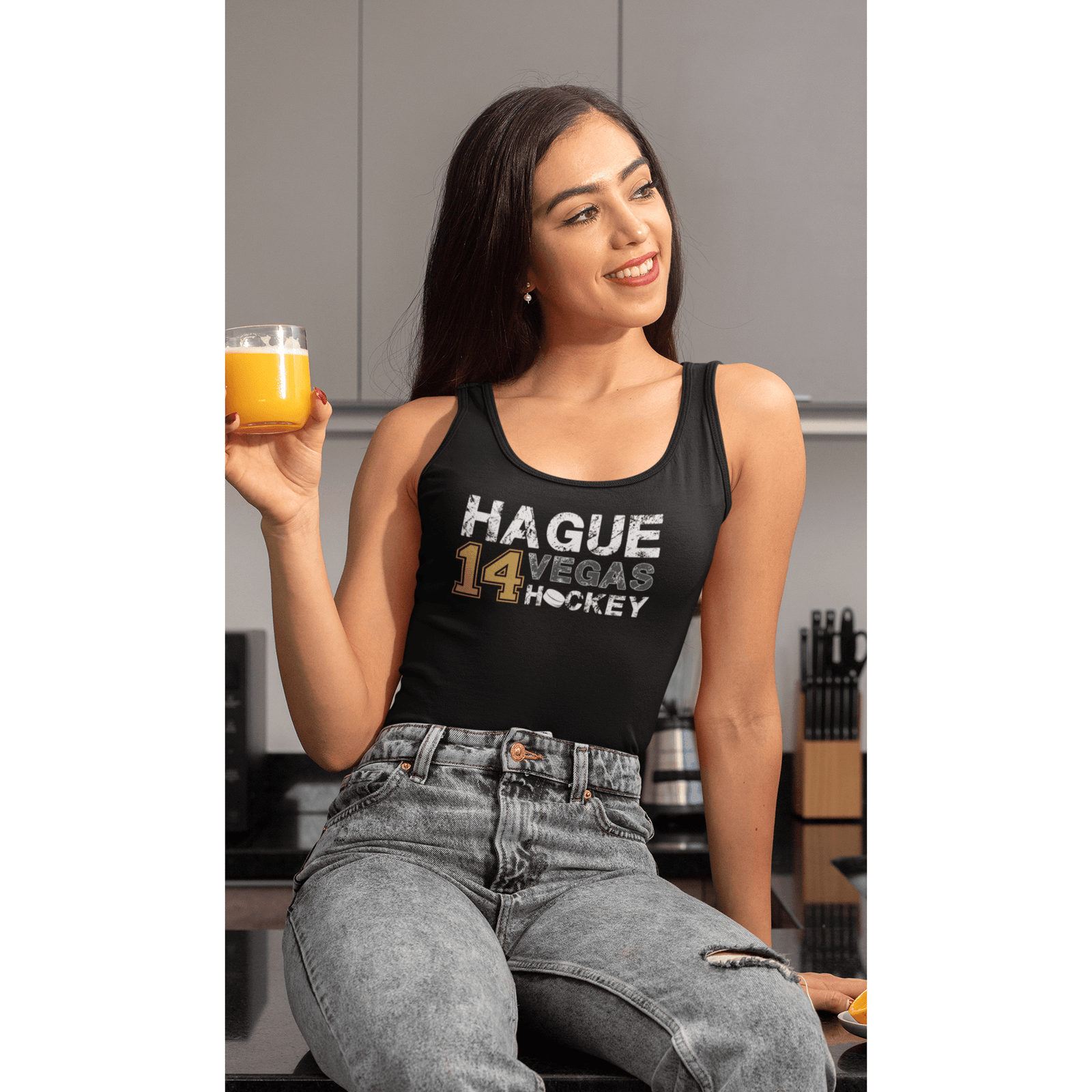 Tank Top Hague 14 Vegas Hockey Women's Tri-Blend Racerback Tank