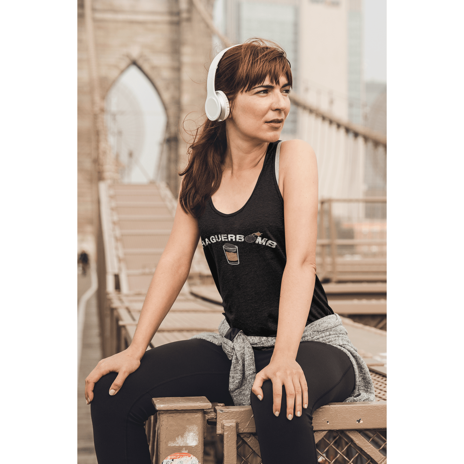 Tank Top "Haguerbomb" Tri-Blend Racerback Tank Top