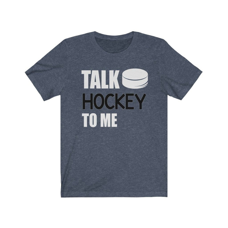 T-Shirt "Talk Hockey To Me" Unisex Jersey Tee