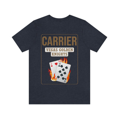 T-Shirt Carrier 28 Poker Cards Unisex Jersey Tee