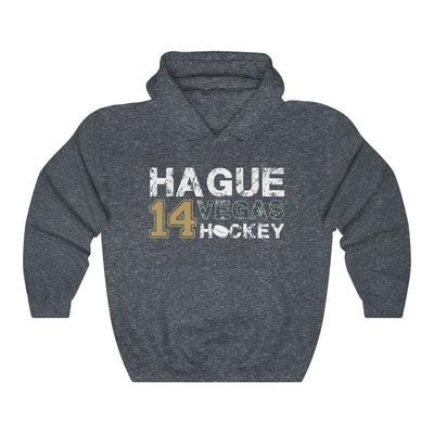 Hoodie Heather Navy / S Hague 14 Vegas Hockey Unisex Hooded Sweatshirt