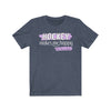 T-Shirt "Hockey Makes Me Happy" Unisex Jersey Tee