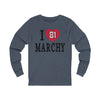 Long-sleeve "I Love Marchy" Unisex Jersey Long Sleeve Shirt