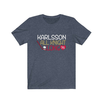 T-Shirt Heather Navy / S Karlsson All Knight Long Unisex Jersey Tee