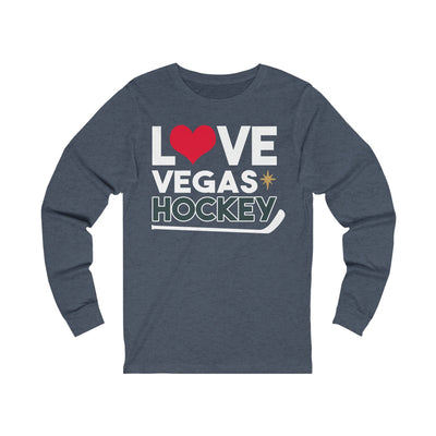 Long-sleeve "Love Vegas Hockey" Unisex Jersey Long Sleeve Shirt