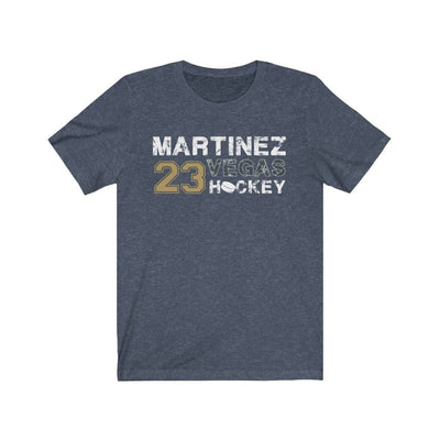 T-Shirt Heather Navy / S Martinez 23 Vegas Hockey Unisex Jersey Tee