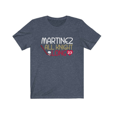 T-Shirt Heather Navy / S Martinez All Knight Long Unisex Jersey Tee