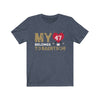 T-Shirt Heather Navy / S My Heart Belongs To Baertschi Unisex Jersey Tee