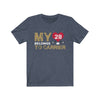T-Shirt Heather Navy / S My Heart Belongs To Carrier Unisex Jersey Tee