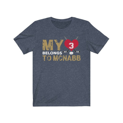 T-Shirt Heather Navy / S My Heart Belongs To McNabb Unisex Jersey Tee