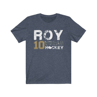 T-Shirt Heather Navy / S Roy 10 Vegas Hockey Unisex Jersey Tee