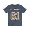 T-Shirt Heather Navy / S Stone 61 Unisex Jersey Tee
