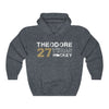 Hoodie Heather Navy / S Theodore 27 Vegas Hockey Unisex Hooded Sweatshirt