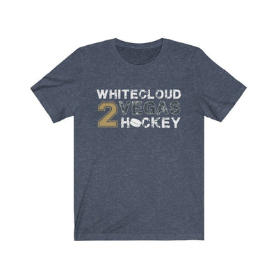 T-Shirt Heather Navy / S Whitecloud 2 Vegas Hockey Unisex Jersey Tee