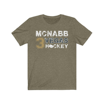 T-Shirt Heather Olive / S McNabb 3 Vegas Hockey Unisex Jersey Tee