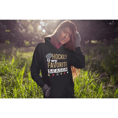 Hoodie "Hockey Is My Favorite Season" Unisex Hooded Sweatshirt