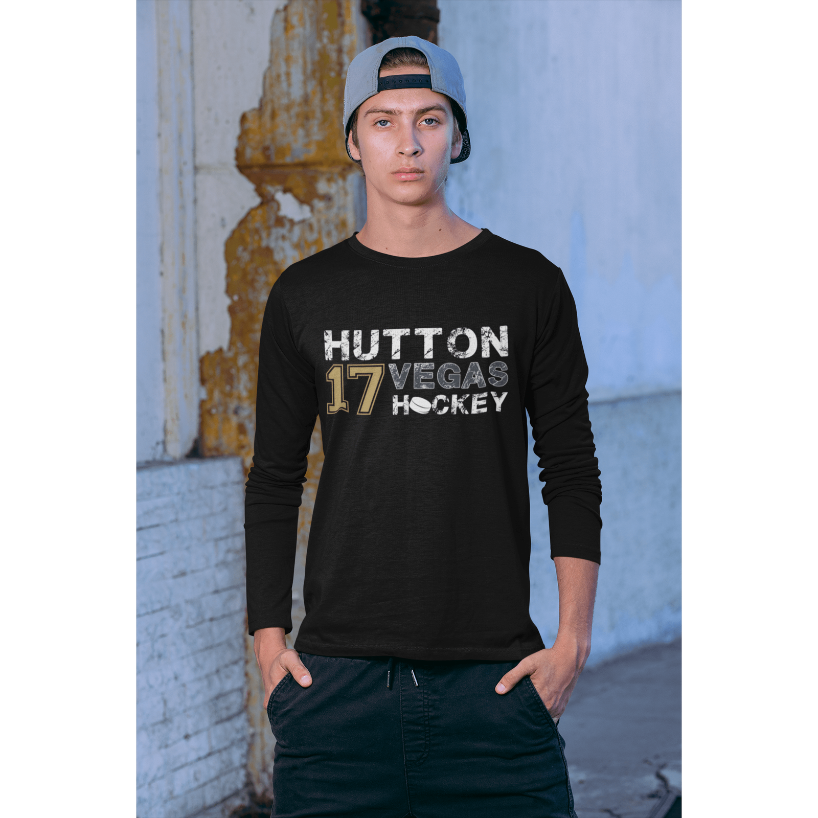 Long-sleeve Hutton 17 Vegas Hockey Unisex Jersey Long Sleeve Shirt