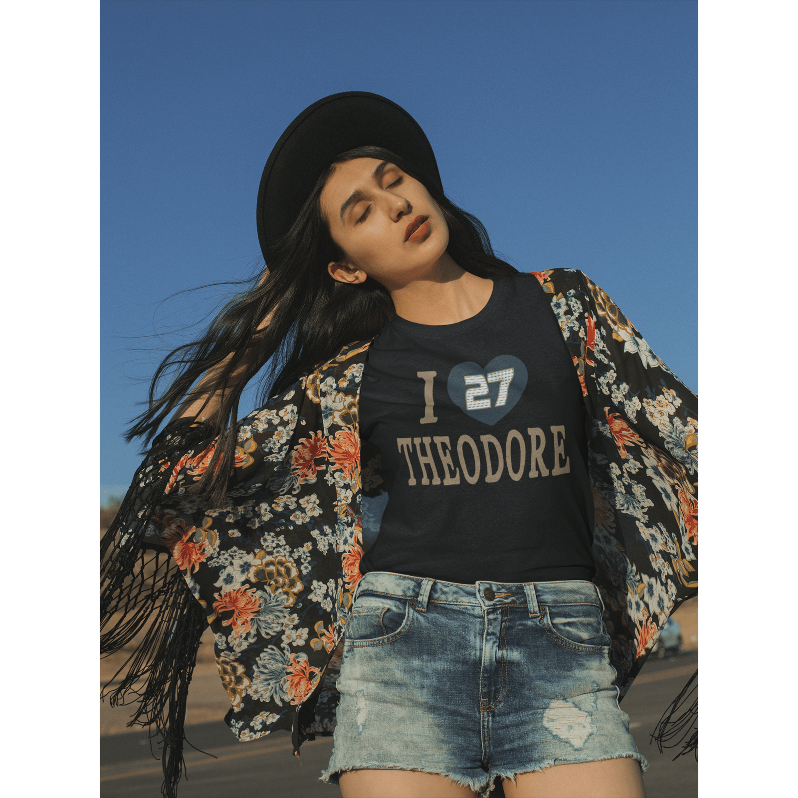 T-Shirt "I Heart Theodore" Unisex Jersey Tee