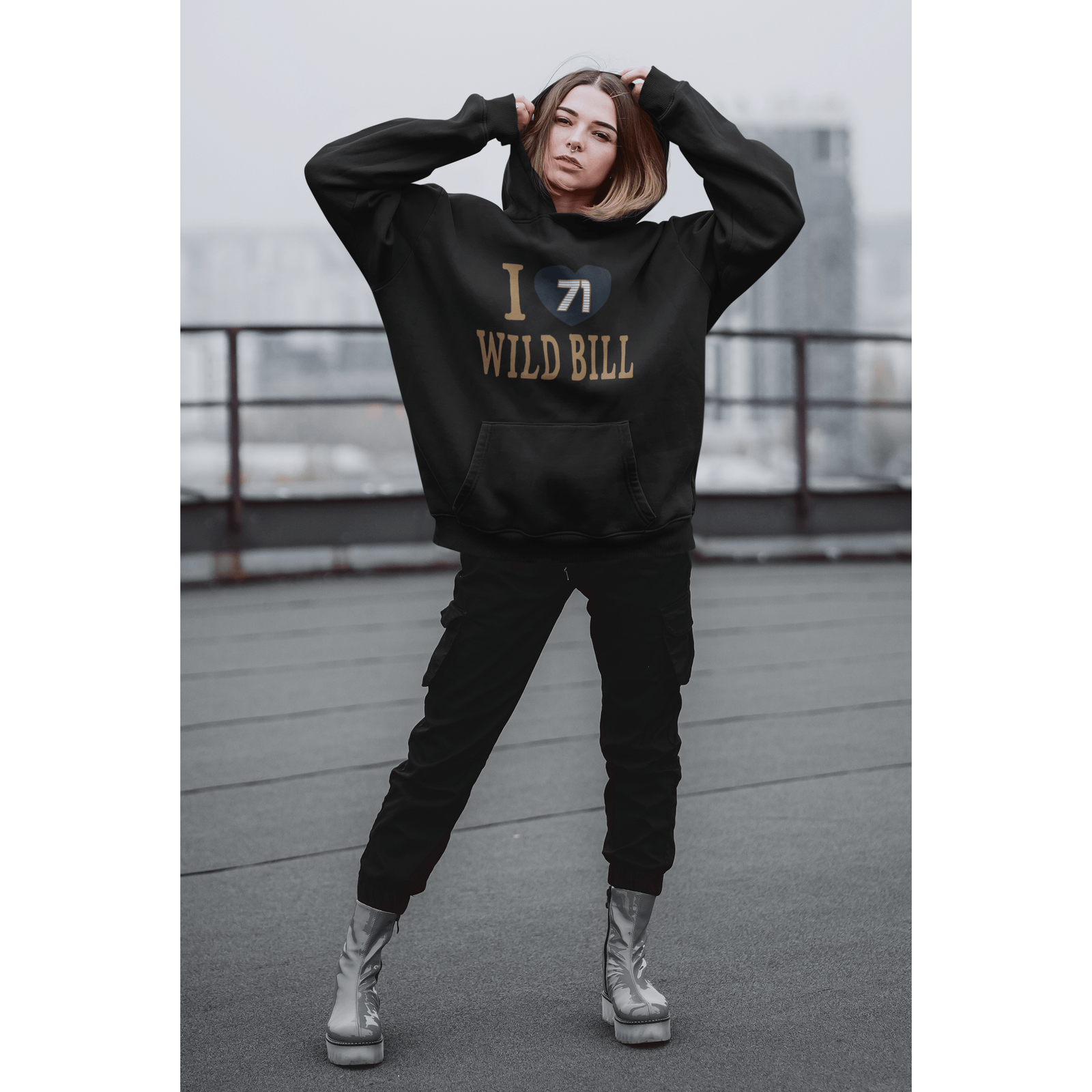 Hoodie "I Heart Wild Bill" Unisex Hooded Sweatshirt