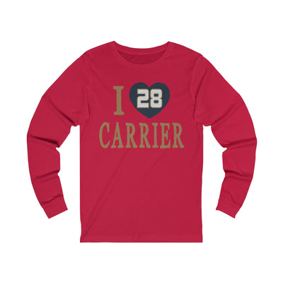 Long-sleeve "I Love Carrier" Unisex Jersey Long Sleeve Shirt