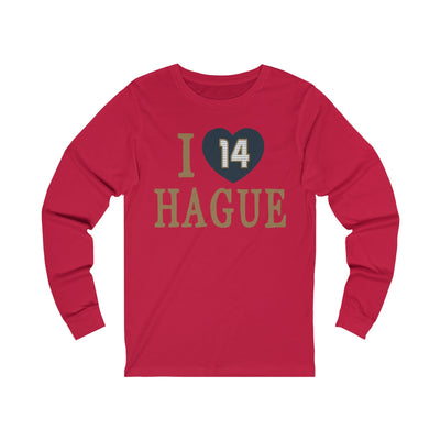 Long-sleeve "I Love Hague" Unisex Jersey Long Sleeve Shirt