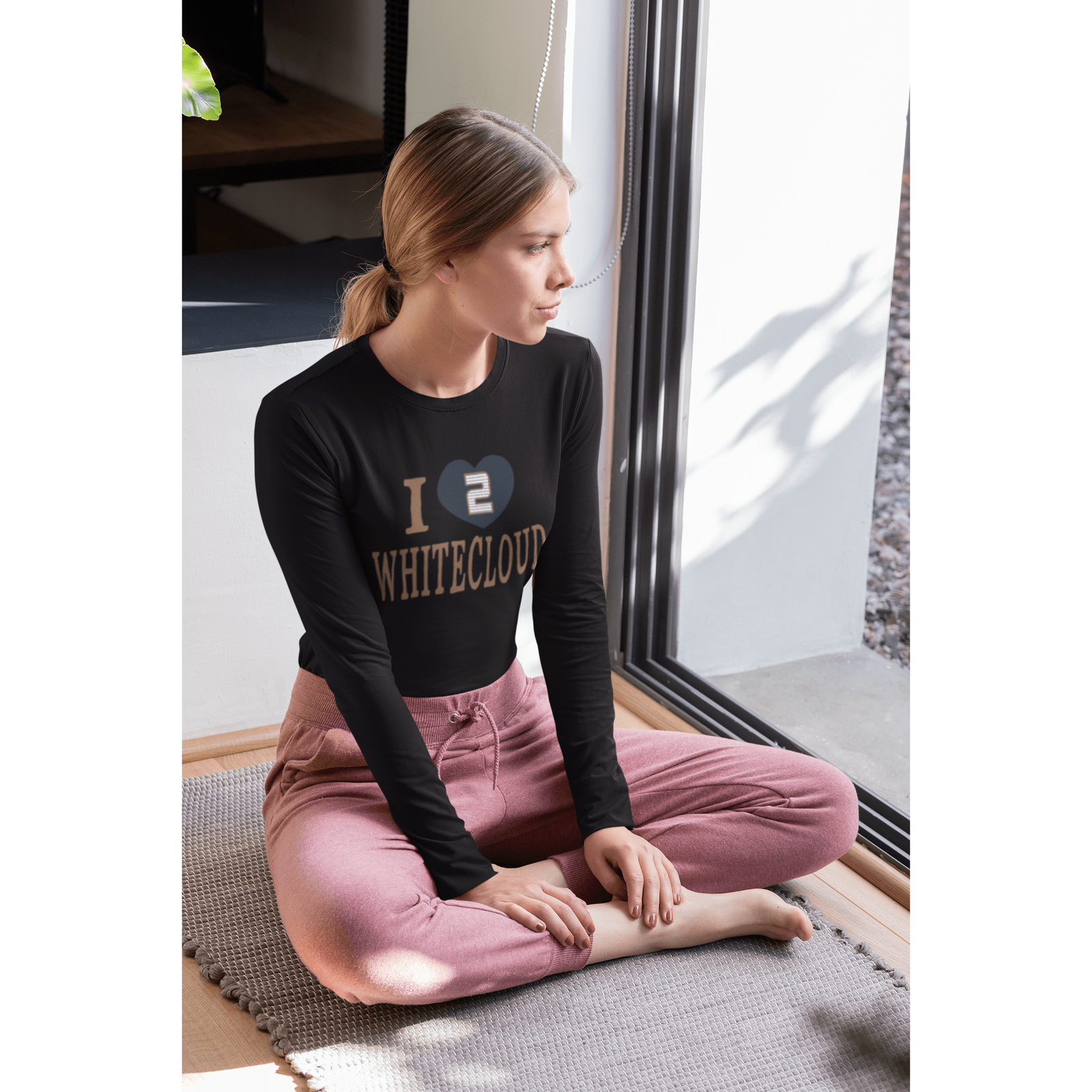 Long-sleeve "I Love Whitecloud" Unisex Jersey Long Sleeve Shirt