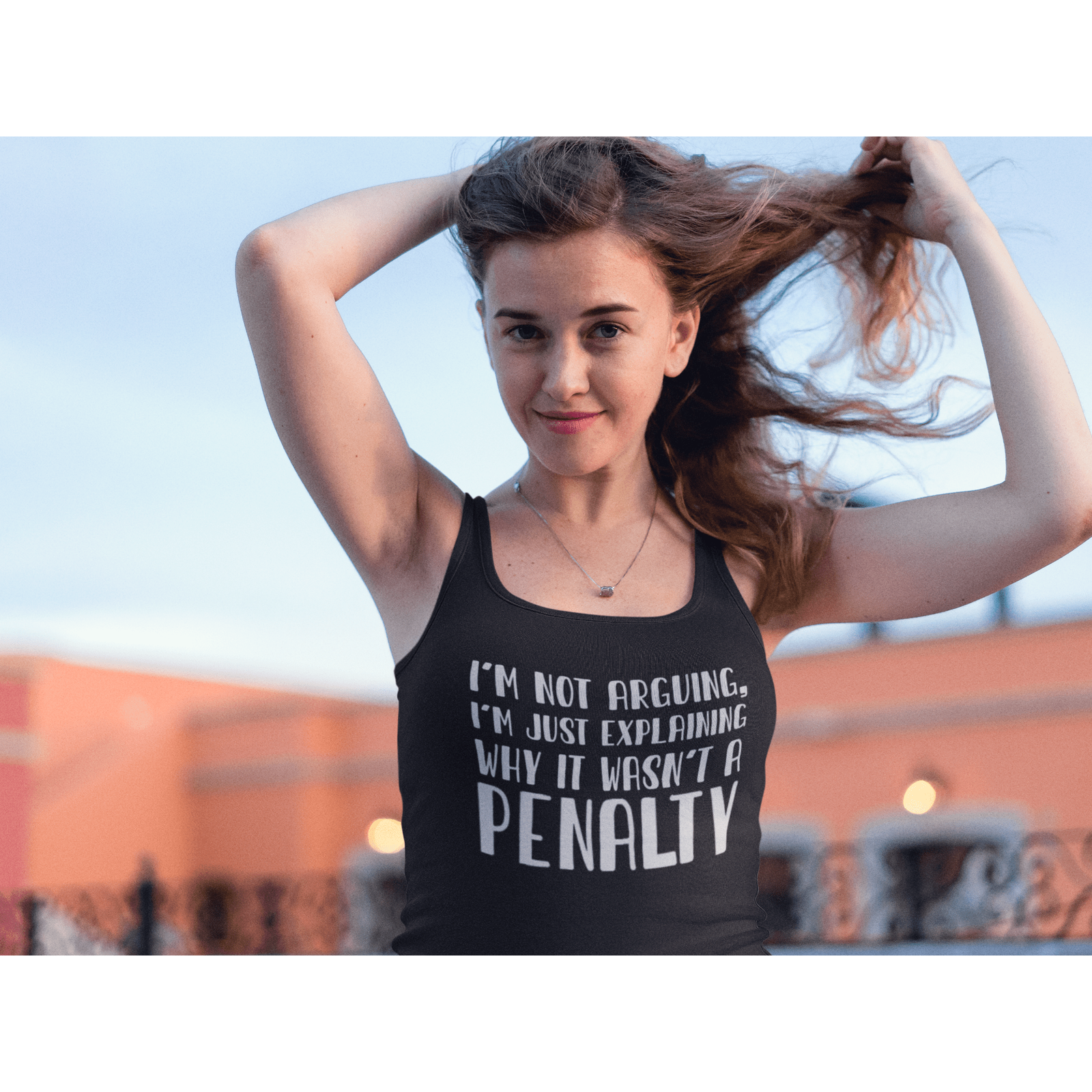 Tank Top "I'm Not Arguing" Women's Tri-Blend Racerback Tank