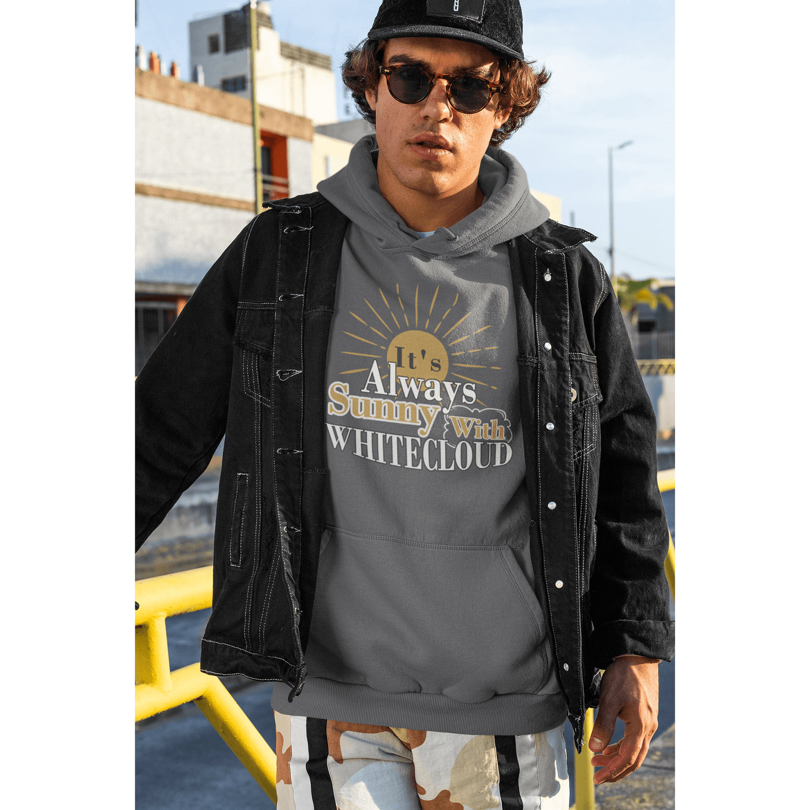 Hoodie It's Always Sunny With Whitecloud Unisex Hooded Sweatshirt