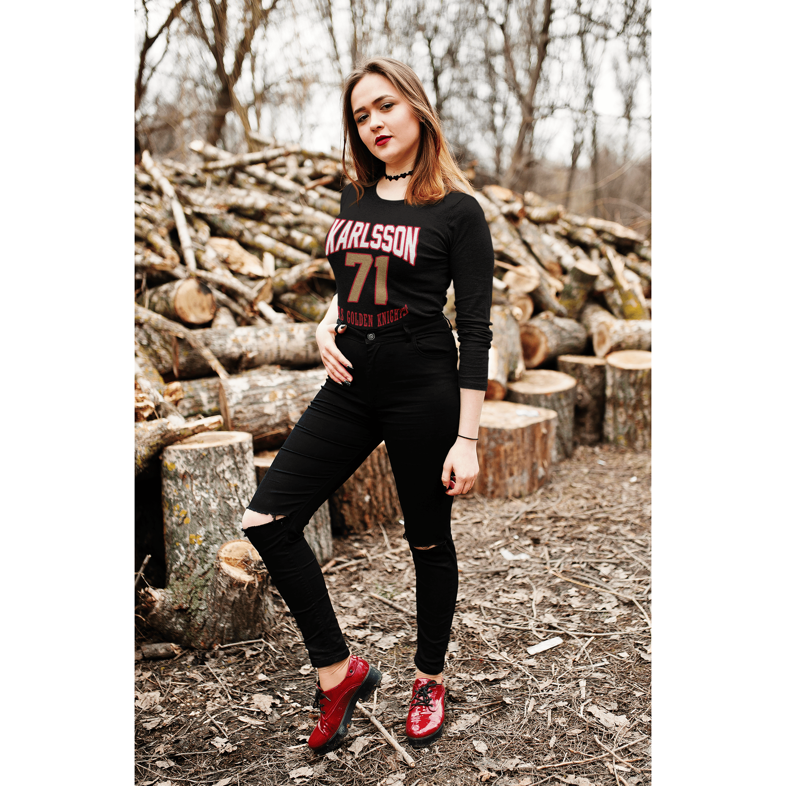 Long-sleeve Karlsson 71 Vegas Golden Knights Retro Unisex Jersey Long Sleeve Shirt