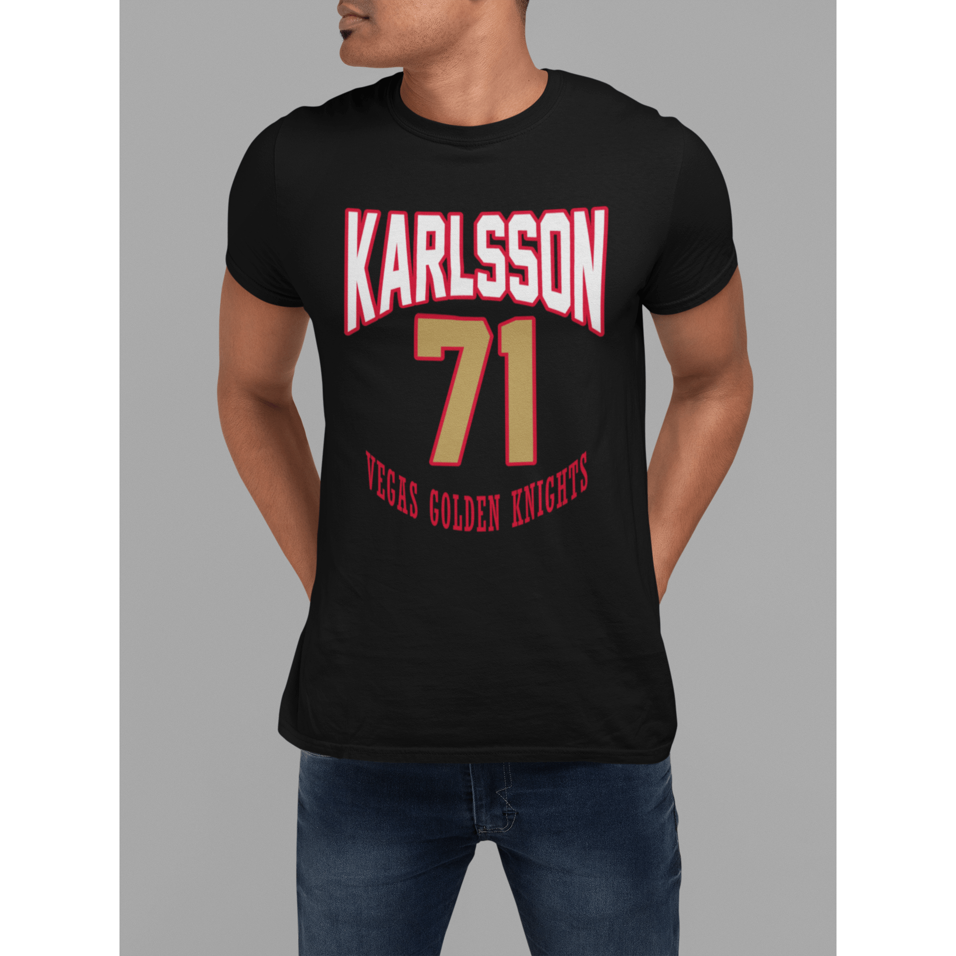 T-Shirt Karlsson 71 Vegas Golden Knights Retro Unisex Jersey Tee