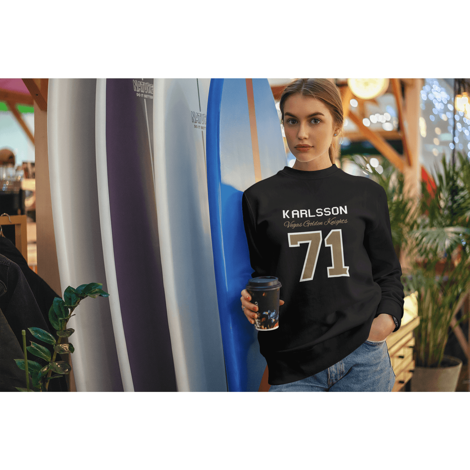 Sweatshirt Karlsson 71 Vegas Golden Knights Unisex Crewneck Sweatshirt