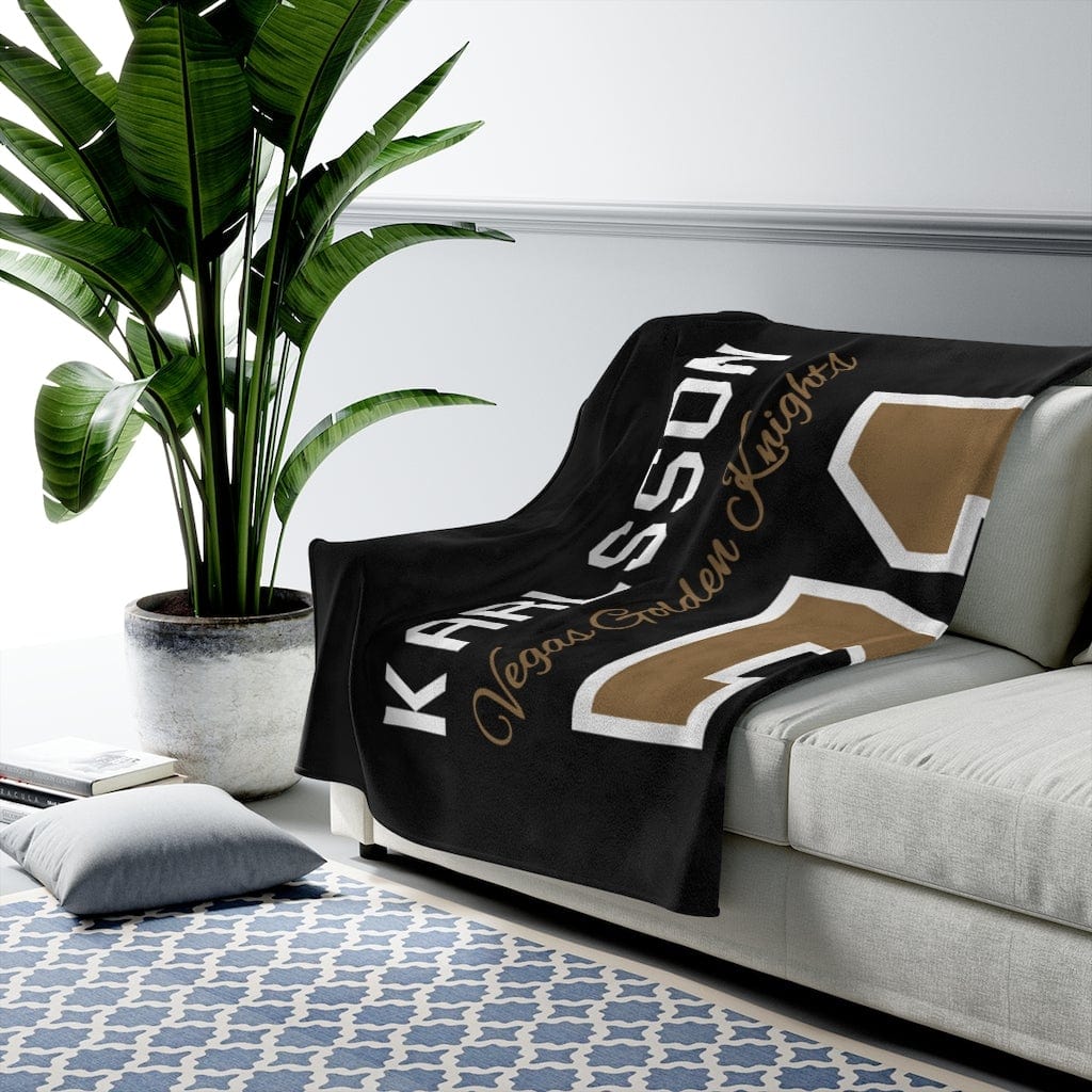 All Over Prints Karlsson 71 Vegas Golden Knights Velveteen Plush Blanket