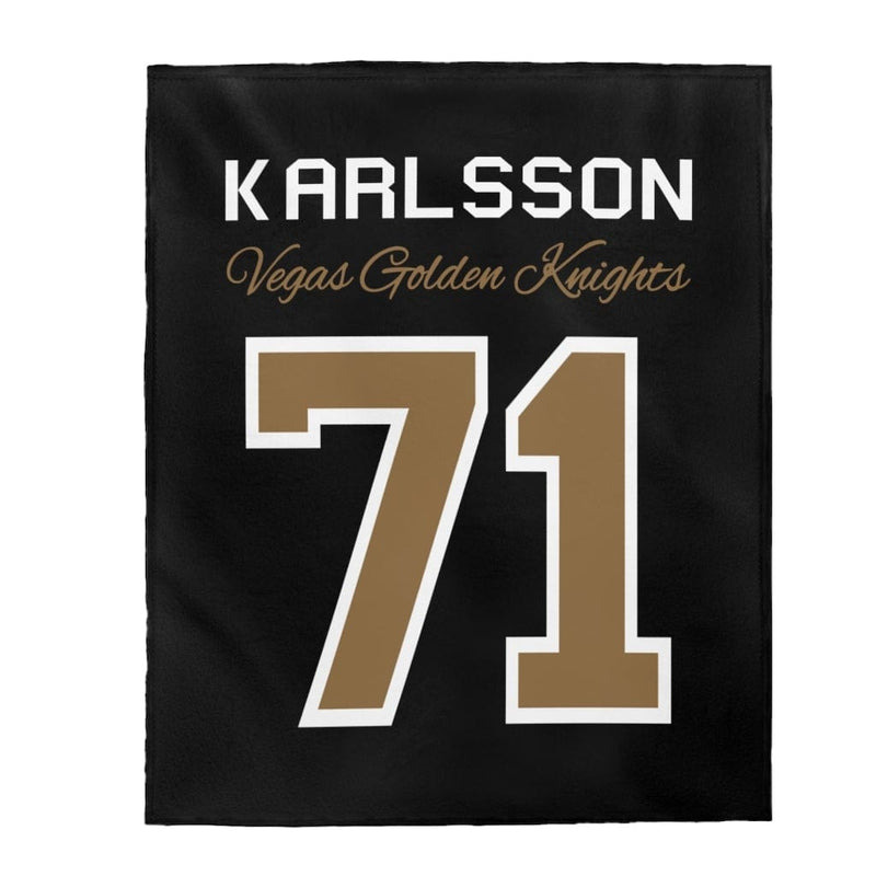 All Over Prints Karlsson 71 Vegas Golden Knights Velveteen Plush Blanket