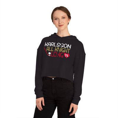 Hoodie Karlsson All Knight Long Women's Cropped Hooded Sweatshirt