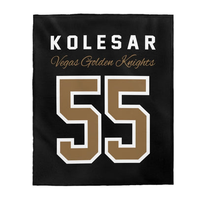 All Over Prints Kolesar 55 Vegas Golden Knights Velveteen Plush Blanket