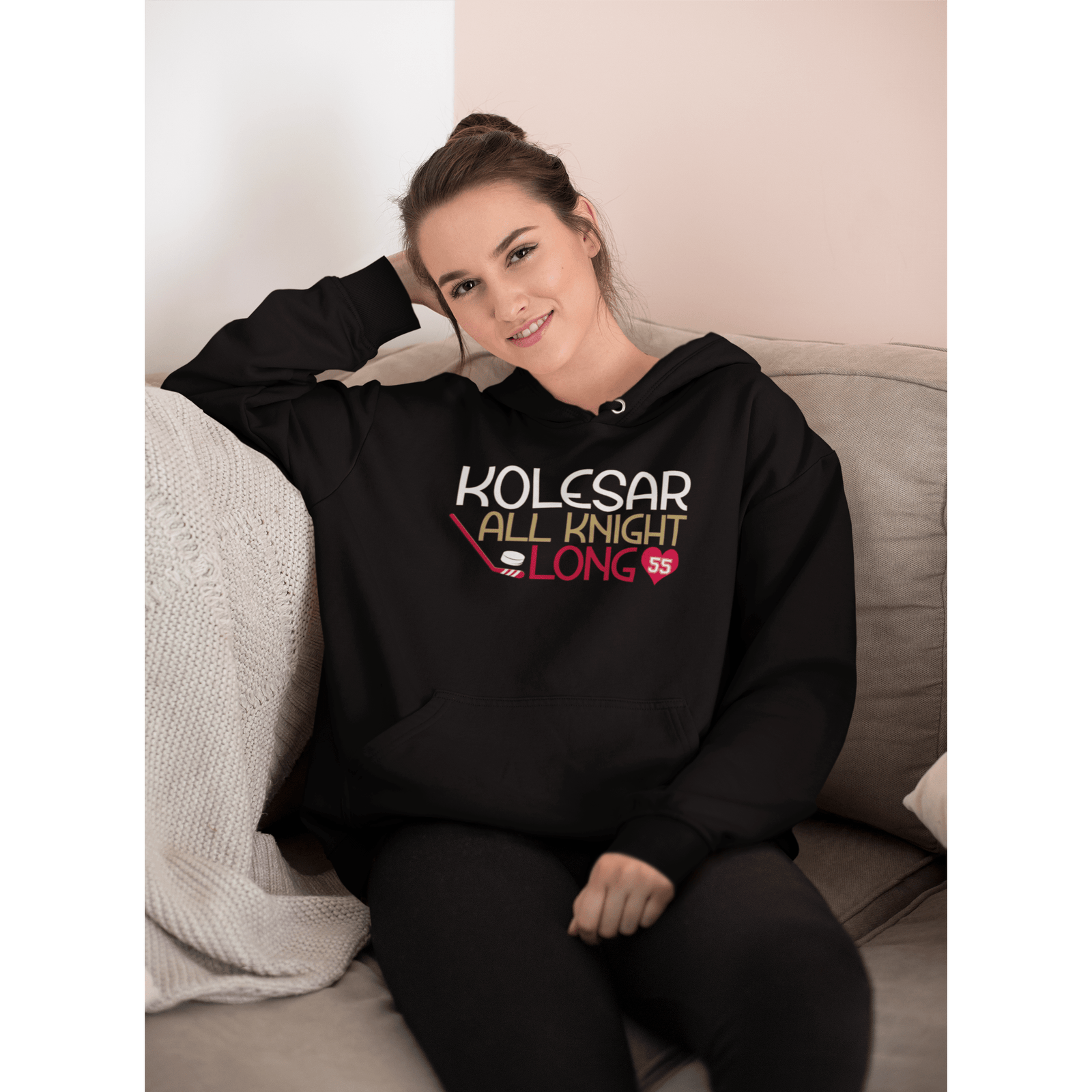 Hoodie Kolesar All Knight Long Unisex Fit Hooded Sweatshirt