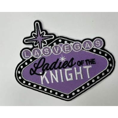 Ladies Of The Knight Embroidered Patch - Hockey Fight Cancer Color Theme