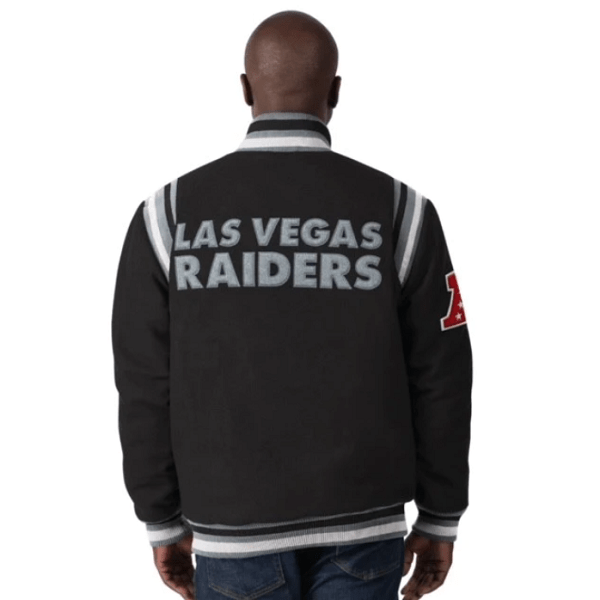 Las Vegas Raiders Men's Recruit Varsity Jacket - Vegas Sports Shop