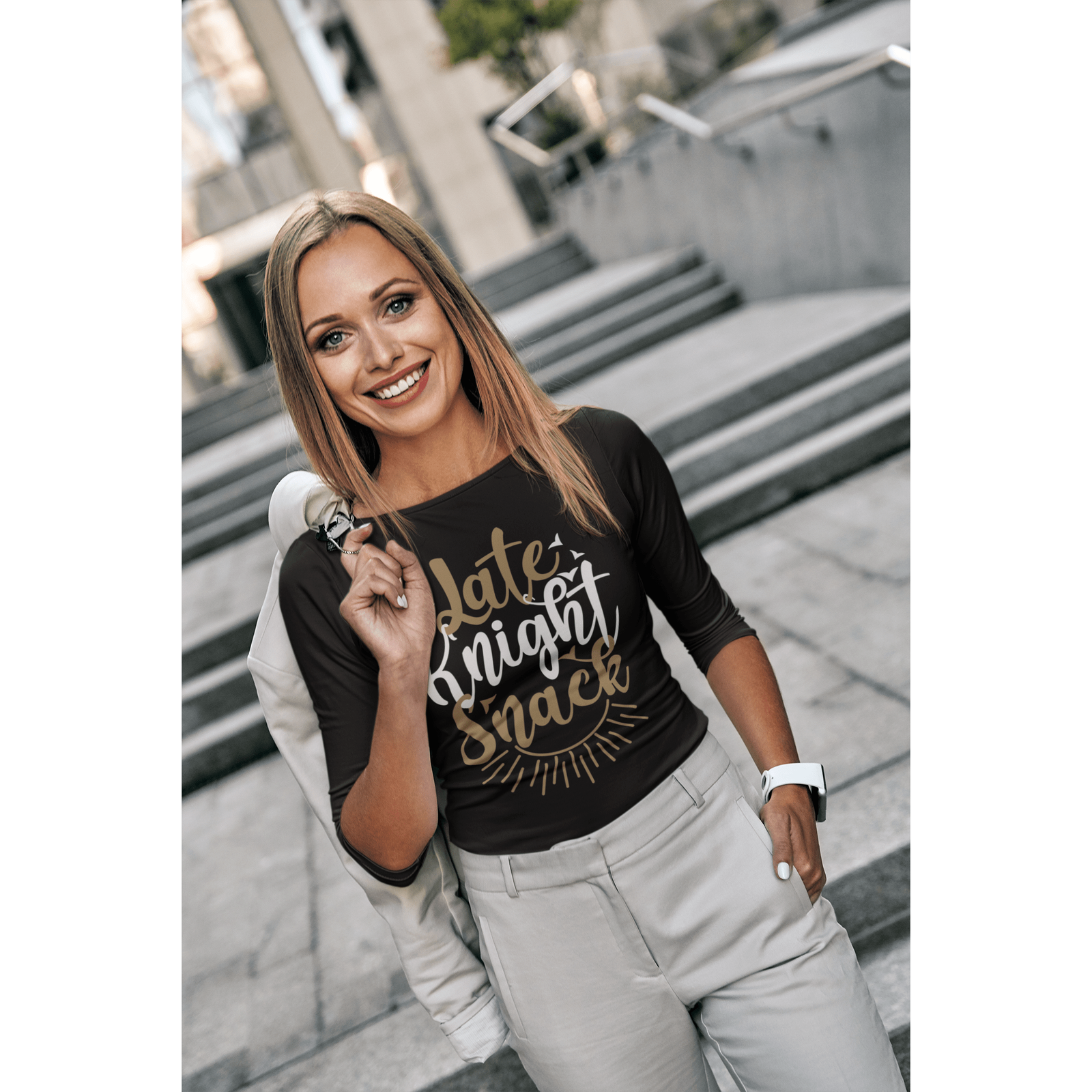 Long-sleeve "Late Knight Snack" Unisex Jersey Long Sleeve Shirt