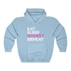 Hoodie "Eat Sleep Hockey Repeat" Unisex Hooded Sweatshirt