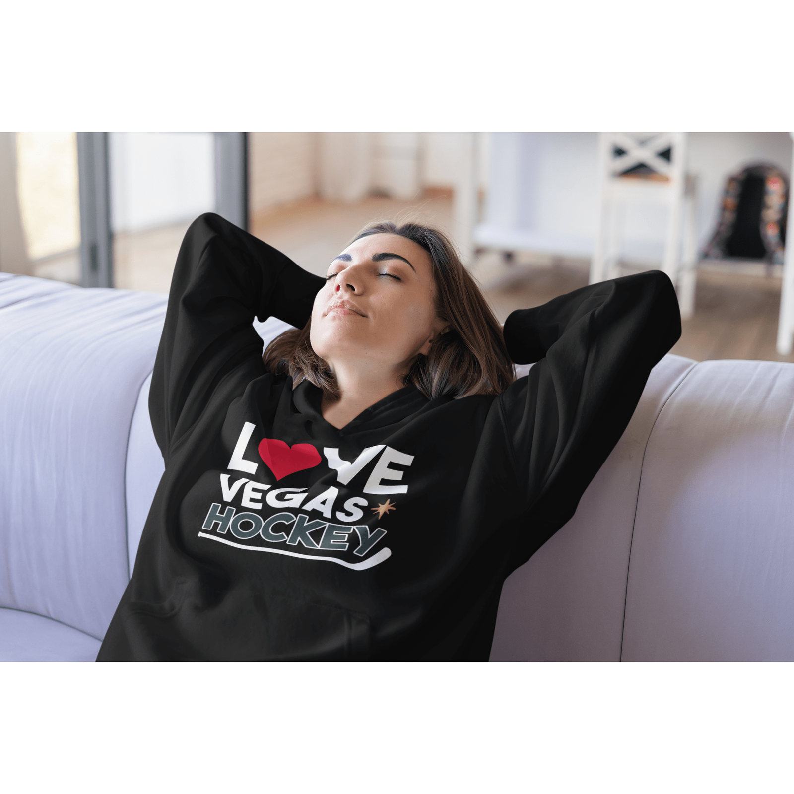 Hoodie "Love Vegas Hockey" Unisex Hooded Sweatshirt