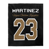 All Over Prints Martinez 23 Vegas Golden Knights Velveteen Plush Blanket