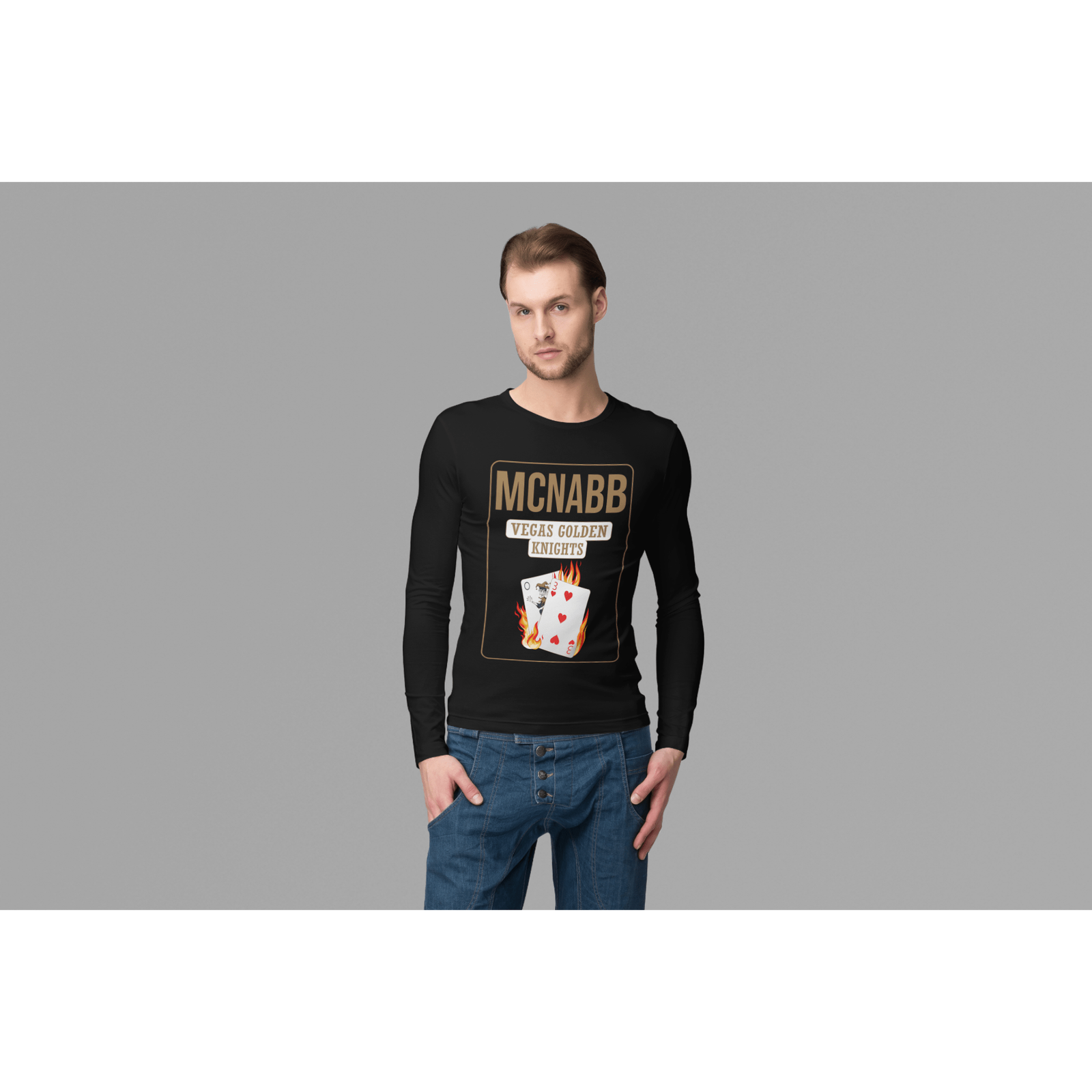 Long-sleeve McNabb 3 Poker Cards Unisex Jersey Long Sleeve Shirt