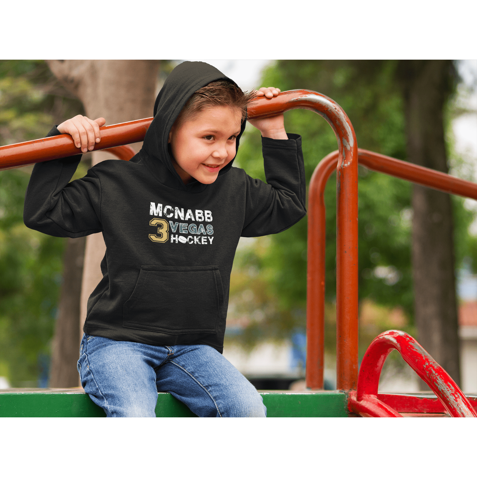 Kids clothes McNabb 3 Vegas Hockey Youth Hooded Sweatshirt